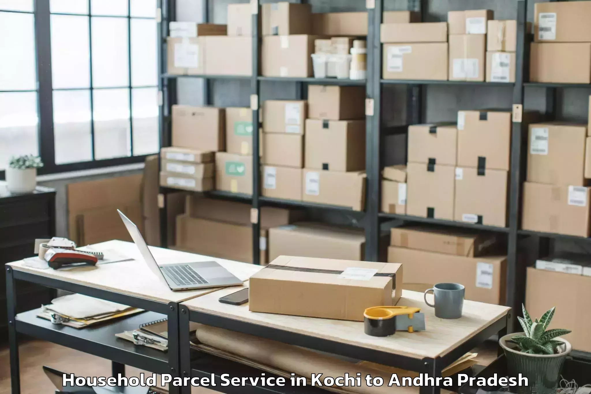 Professional Kochi to Rudravaram Household Parcel